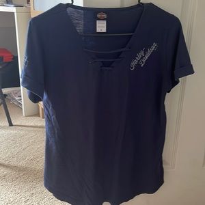 Short sleeve Harley Davidson womens top